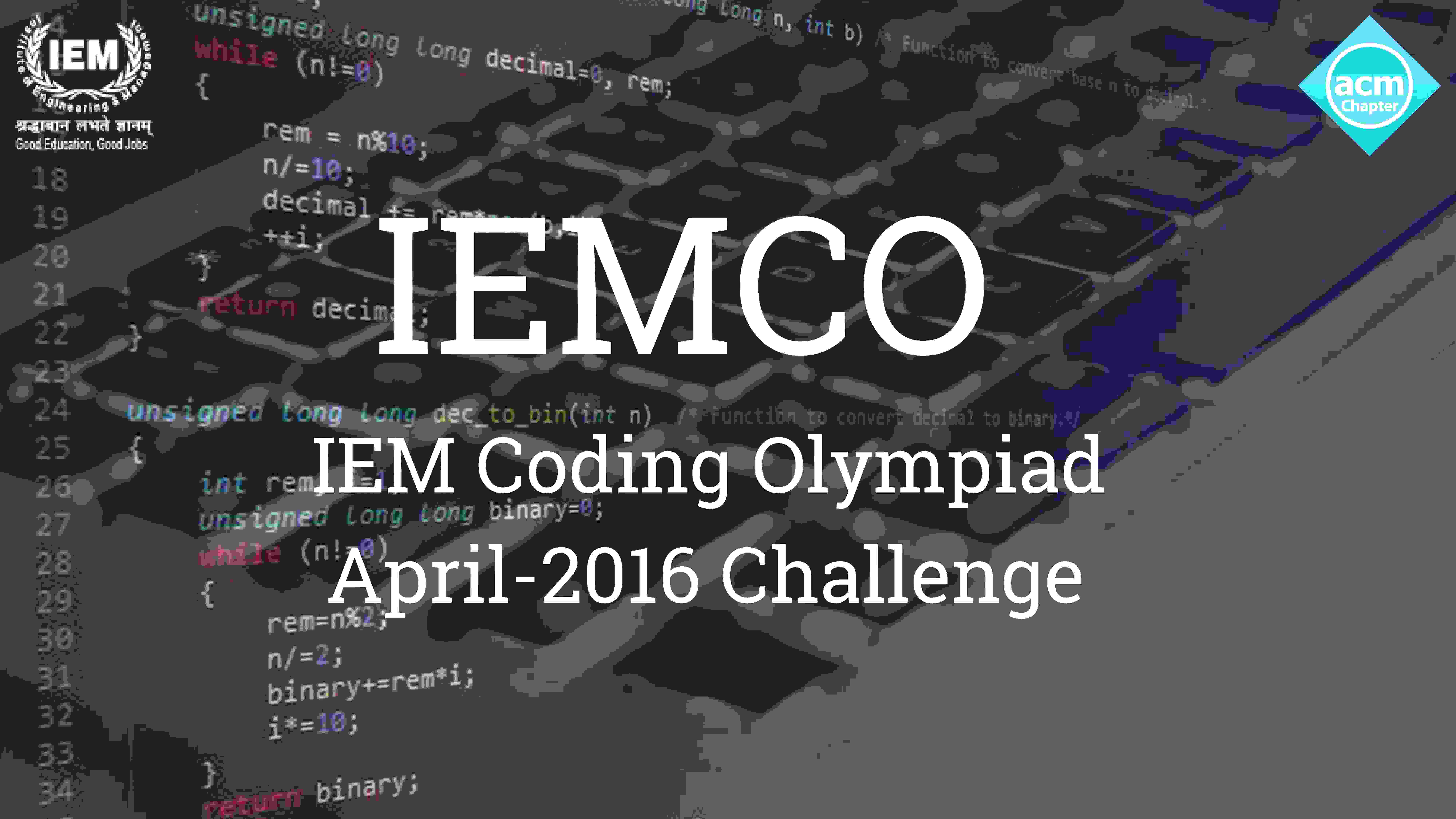 IEMCO (IEM Coding Olympiad) Level1